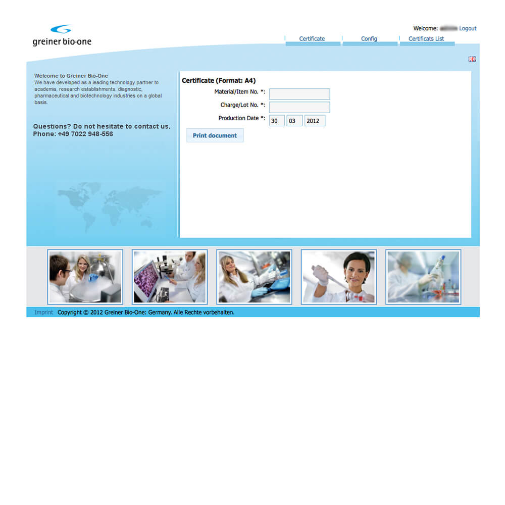 Zertifikatsserver aus SAP