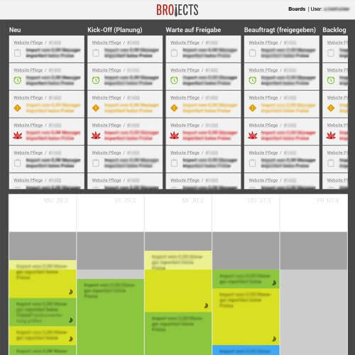 BROjects | Arbeitsplanung