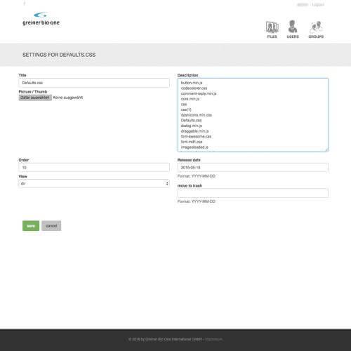 Download-Portal Berechtigungssystem