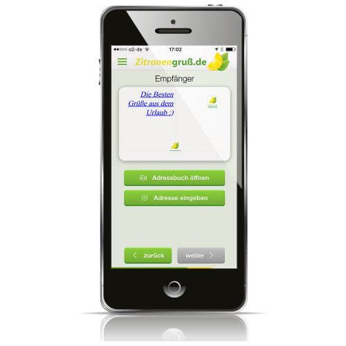 APP | Zitronengruß.de | Empfänger