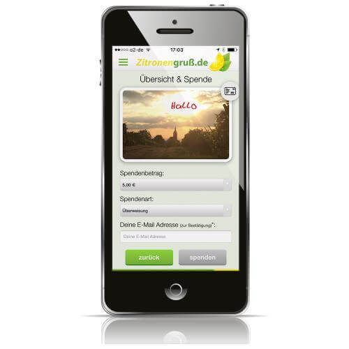 APP | Zitronengruß.de | Übersicht